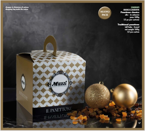 Panettone Muzzi Gran Classico Box 500 gr 1040049