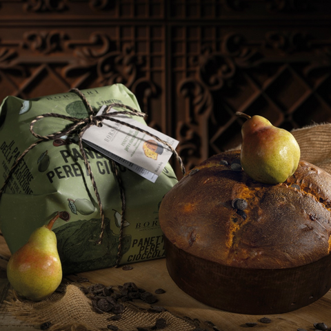 Panettone Borsari I Rustici Poire Chocolat 500 gr 1002035