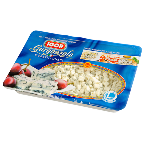 Gorgonzola DOP CUBES barquette de 500 gr IGOR