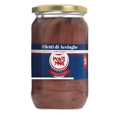 Filets d'anchois salées huile tournesol 720 gr