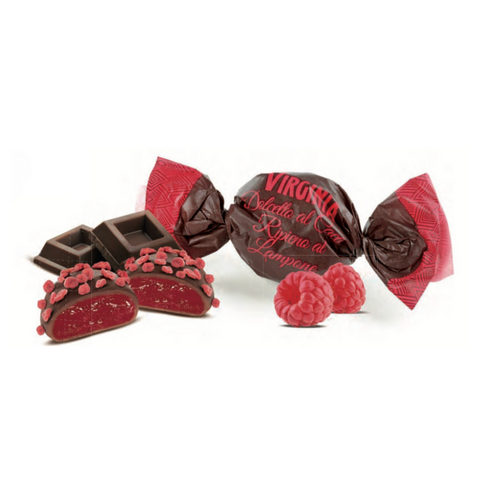Gâteaux fourrés à la framboise et recouverts de chocolat 450 gr