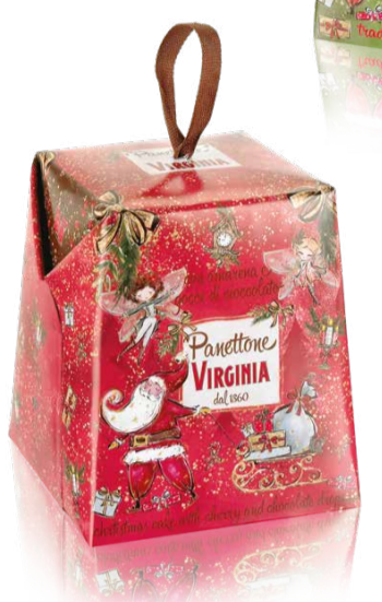 Mini panettone cerise amarena et pépites de chocolat 100 gr 48626